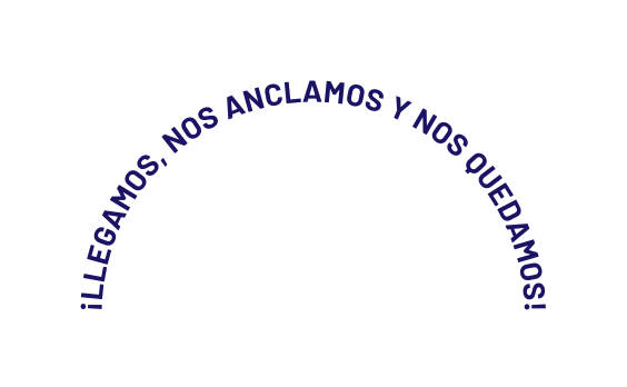 LLEGAMOS NOS ANCLAMOS Y NOS QUEDAMOS